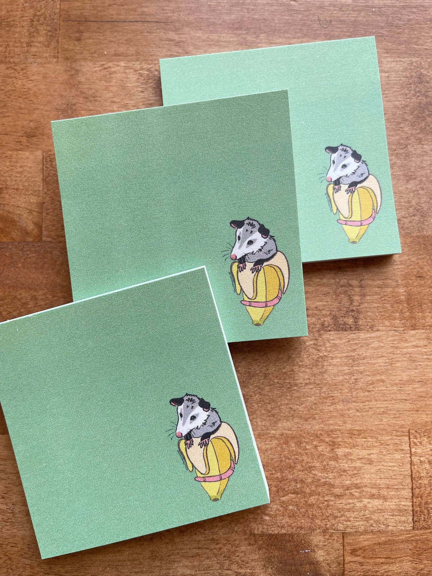 Banana Opossum Notepad Stationery