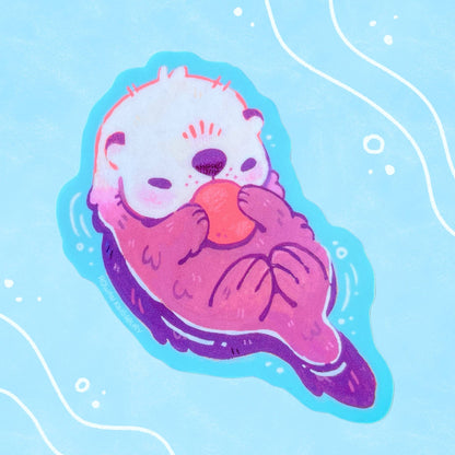 Little Otter Vinyl Sticker