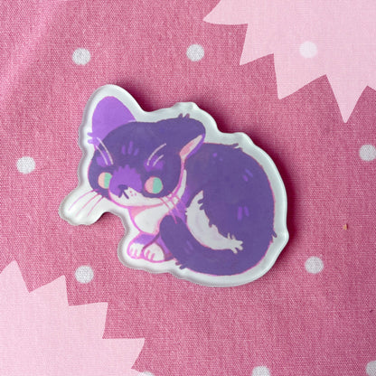 Tuxedo Cat Acrylic Magnet