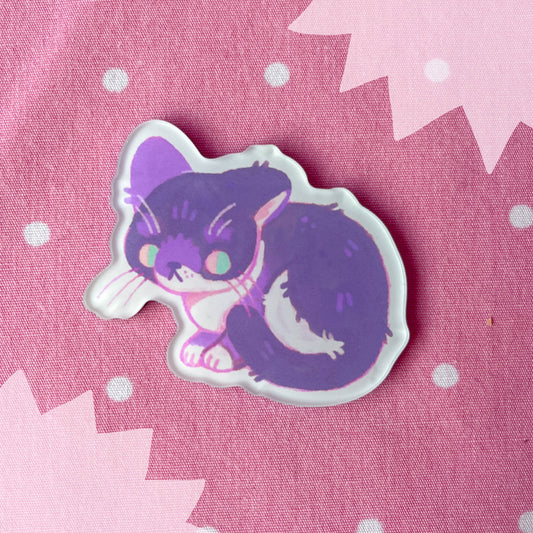 Tuxedo Cat Acrylic Magnet
