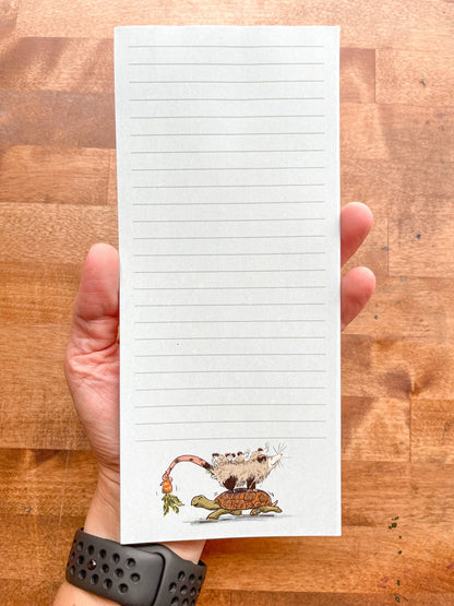 To-Do List Opossum and Tortoise Notepad