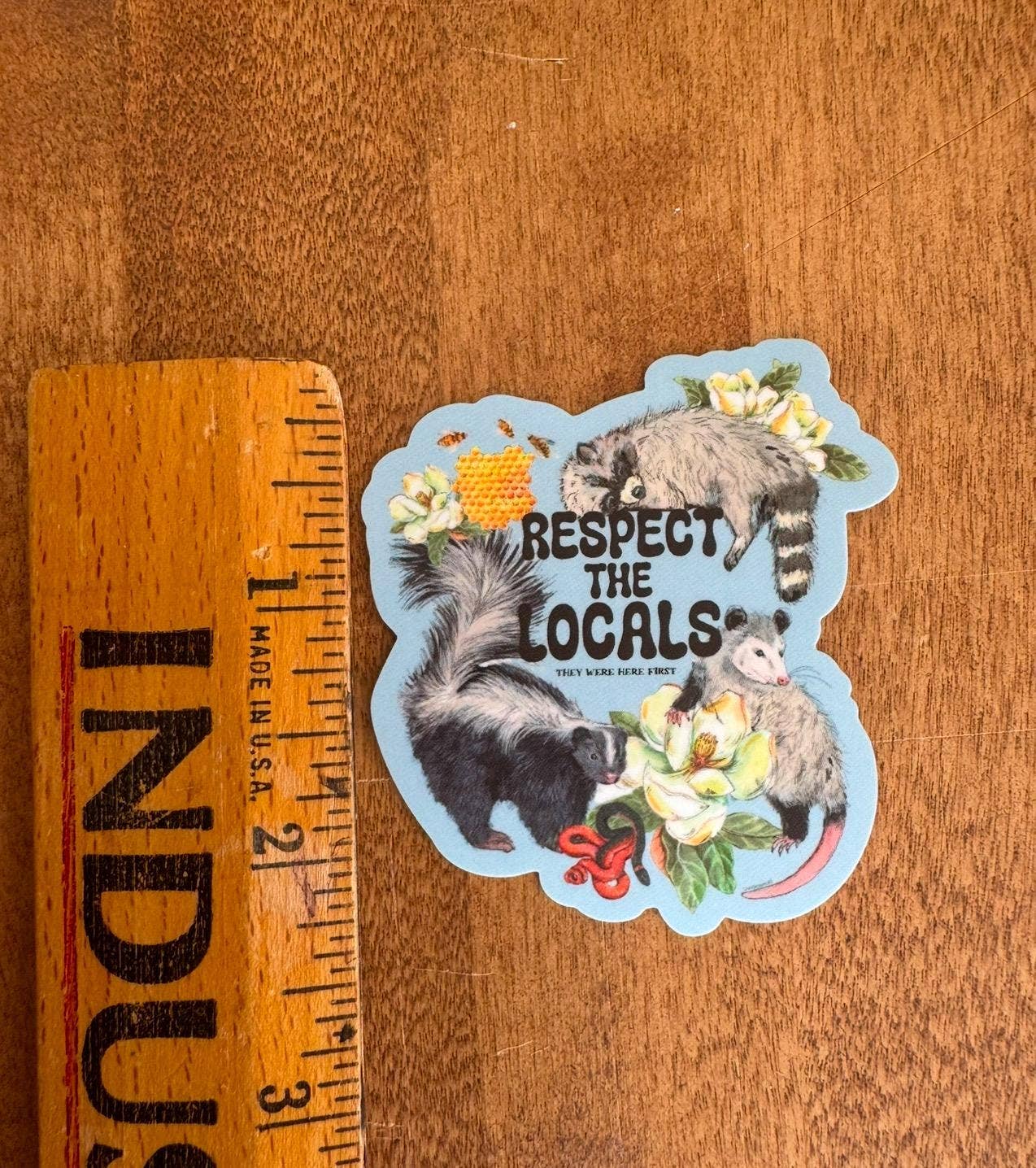 Respect the Locals Wildlife Vinyl Sticker