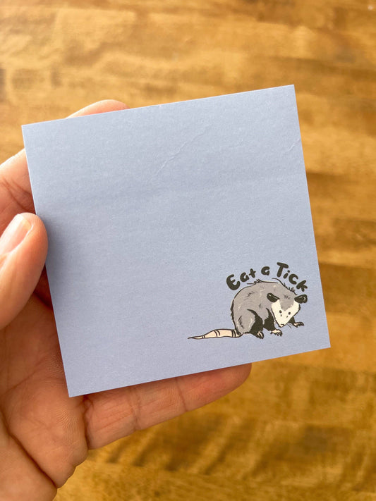 Eat A Tick Opossum Notepad Stationery