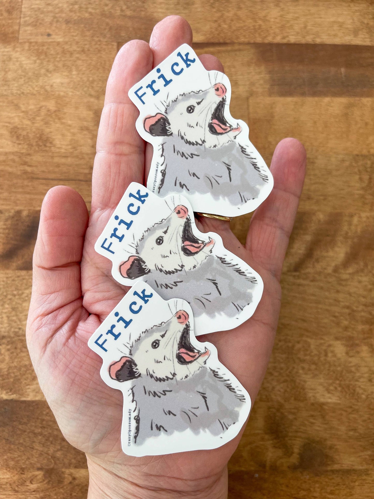 Frick Opossum Vinyl Sticker