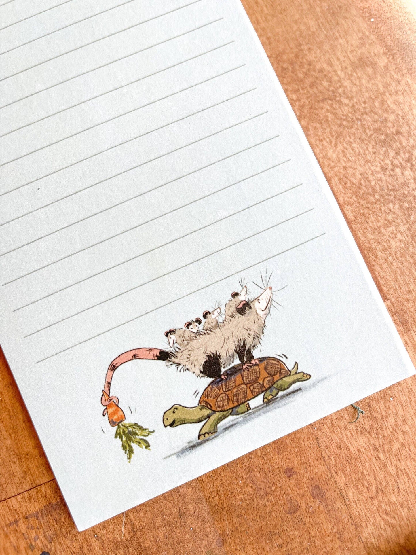 To-Do List Opossum and Tortoise Notepad