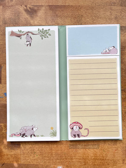 Opossum Notepad Booklet Stationery