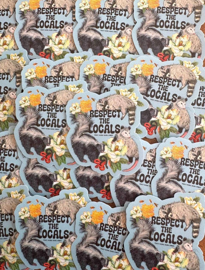 Respect the Locals Wildlife Vinyl Sticker