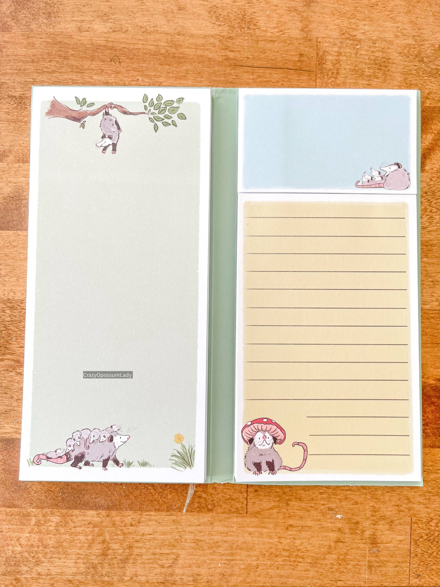 Opossum Notepad Booklet Stationery