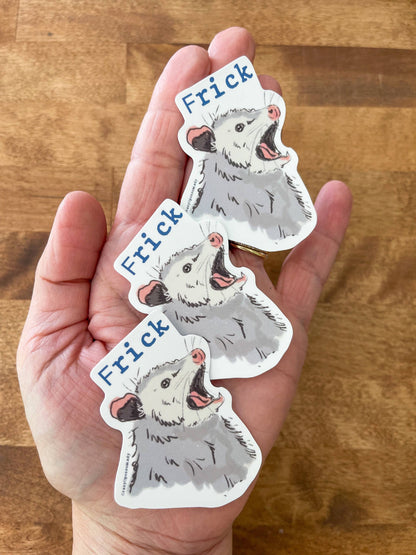 Frick Opossum Vinyl Sticker