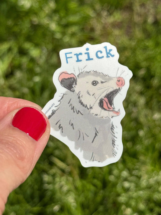 Frick Opossum Vinyl Sticker