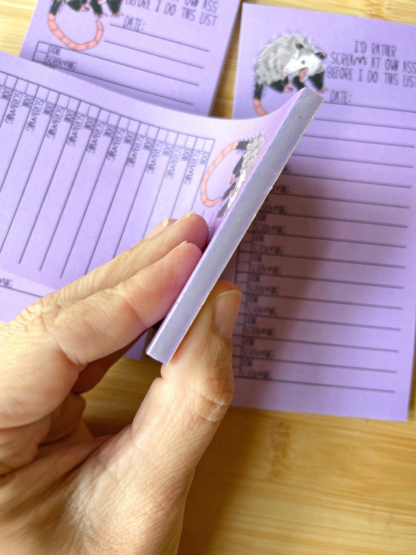 To-Do List Screaming Opossum Notepad