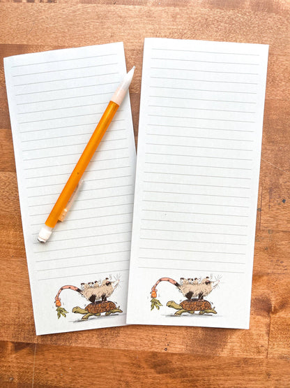 To-Do List Opossum and Tortoise Notepad