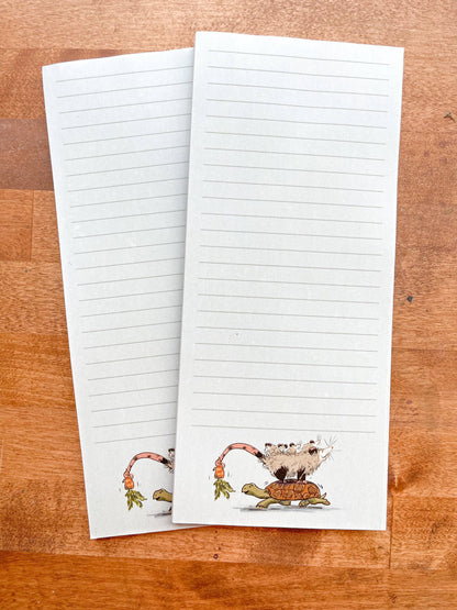 To-Do List Opossum and Tortoise Notepad