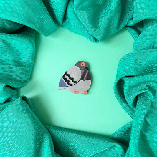 Chunky Pigeon Brooch