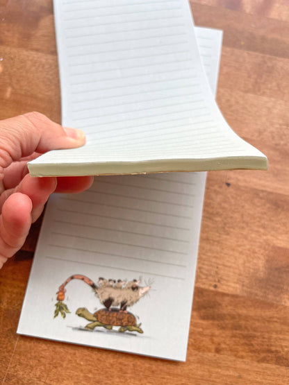 To-Do List Opossum and Tortoise Notepad
