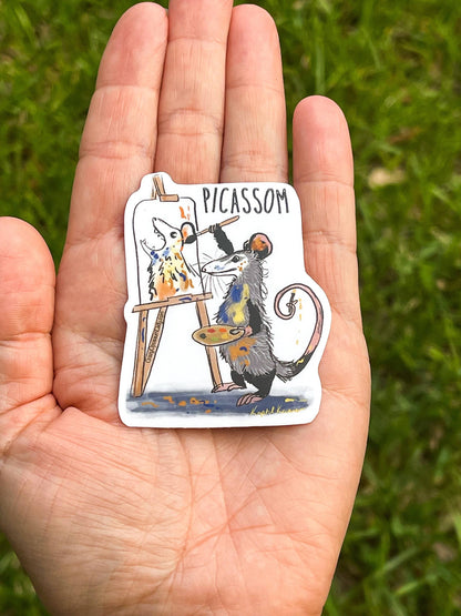 It's Picassom Opossum Vinyl Sticker