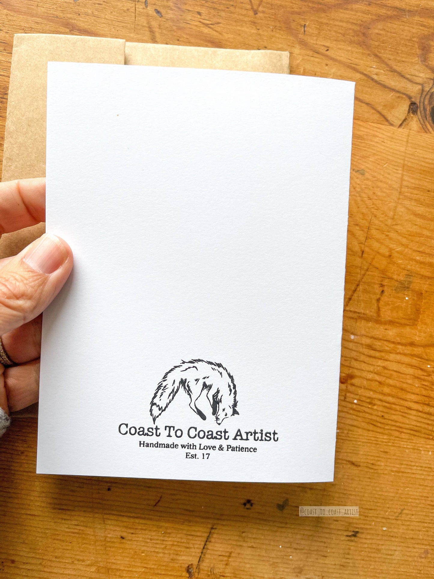 Birthday Hat Opossum Card and Envelope