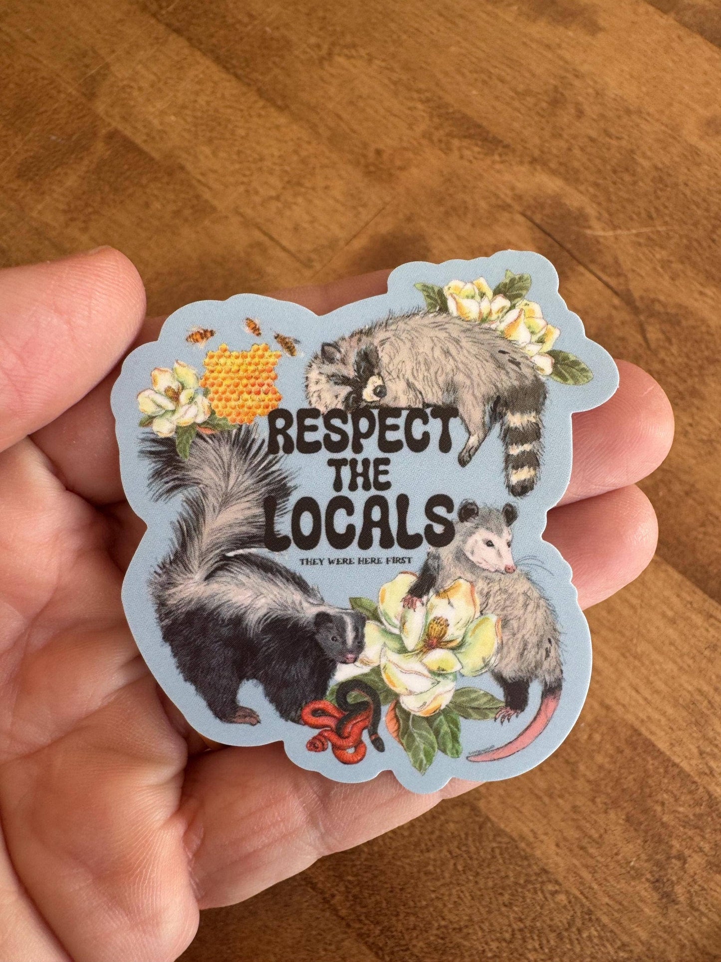Respect the Locals Wildlife Vinyl Sticker