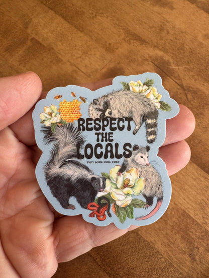 Respect the Locals Wildlife Vinyl Sticker