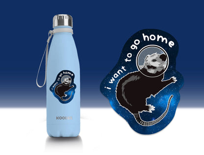 Introverted Space Opossum Vinyl Sticker