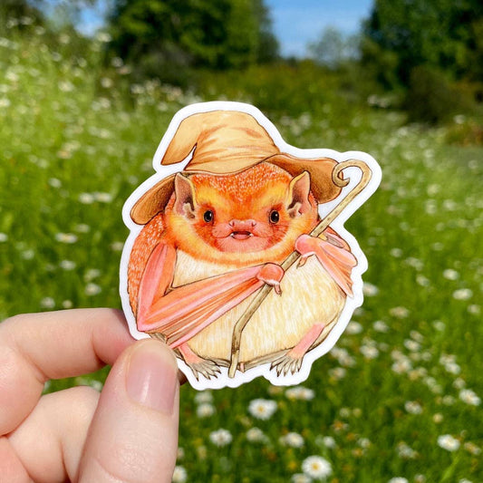 Eastern Red Bat Wizard Vinyl Sticker