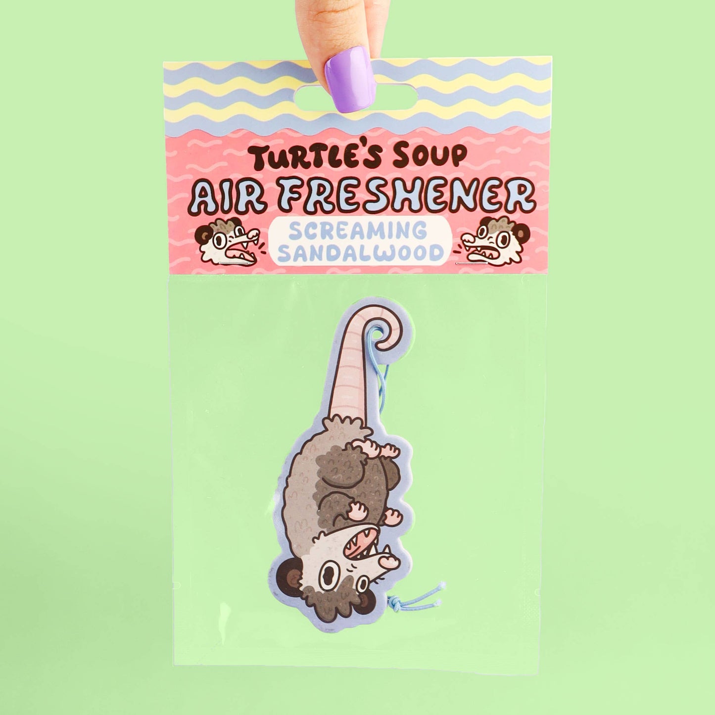 Dangling Opossum Car Air Freshener