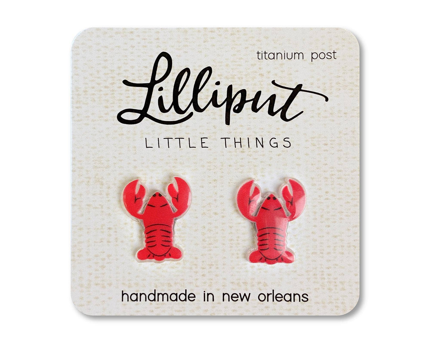 Red Swamp Crawfish Earrings