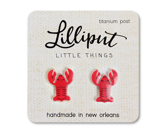 Red Swamp Crawfish Earrings