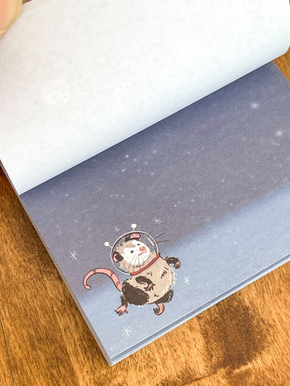Space Opossum Notepad Stationery