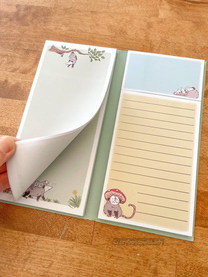 Opossum Notepad Booklet Stationery