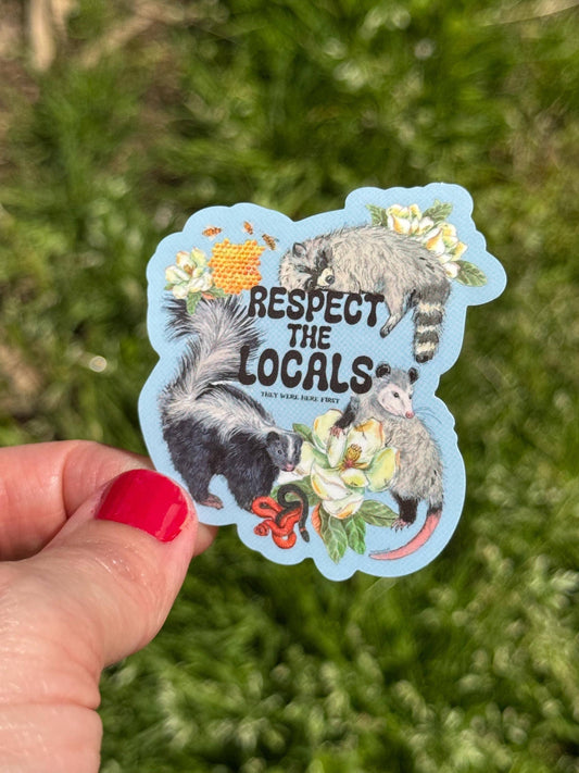 Respect the Locals Wildlife Vinyl Sticker