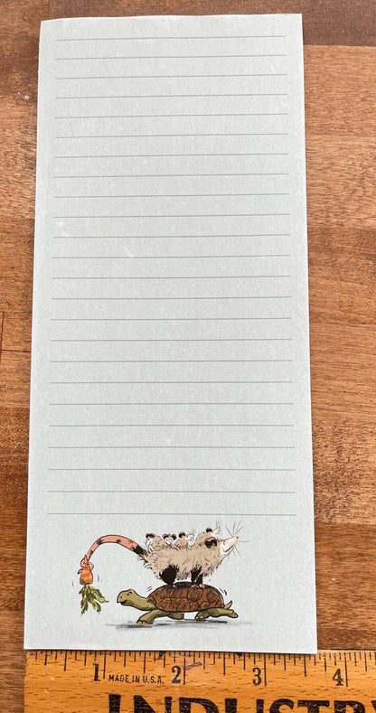To-Do List Opossum and Tortoise Notepad