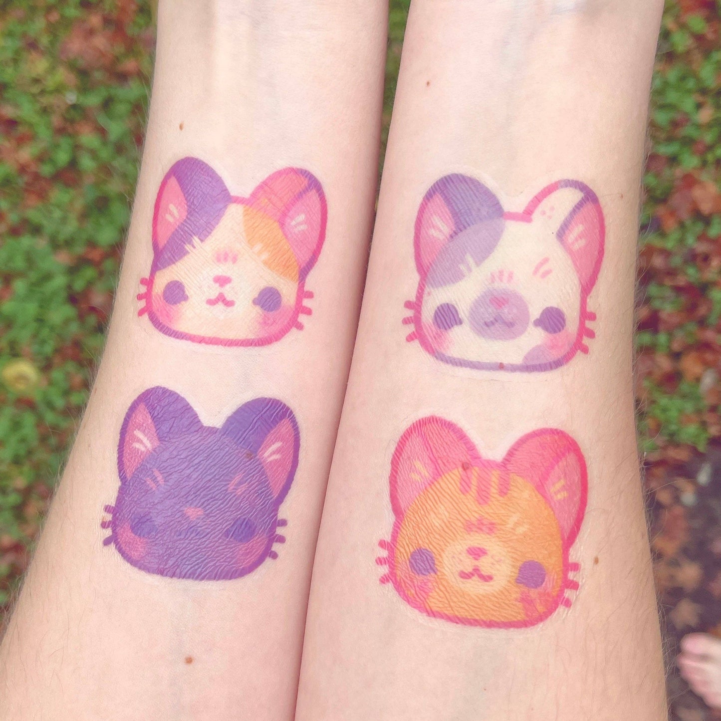 Cat Temporary Tattoo Pack