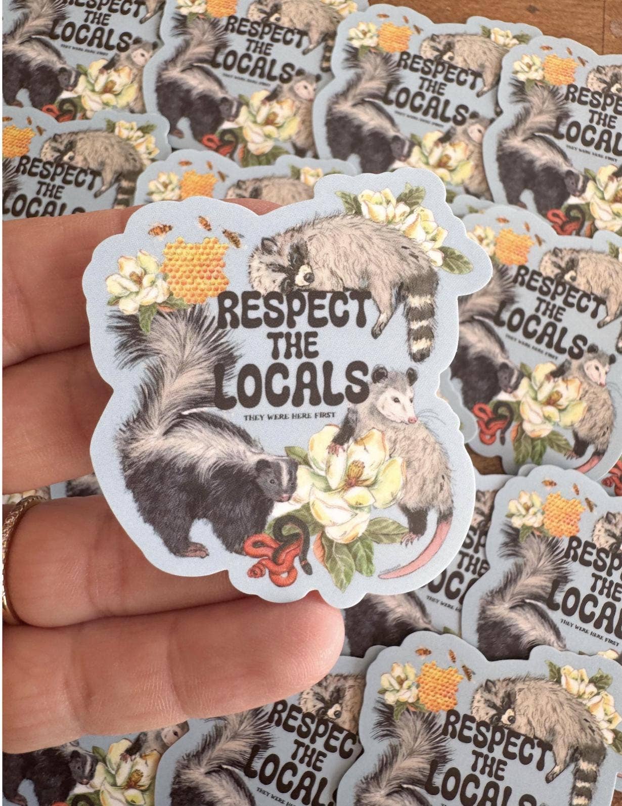 Respect the Locals Wildlife Vinyl Sticker