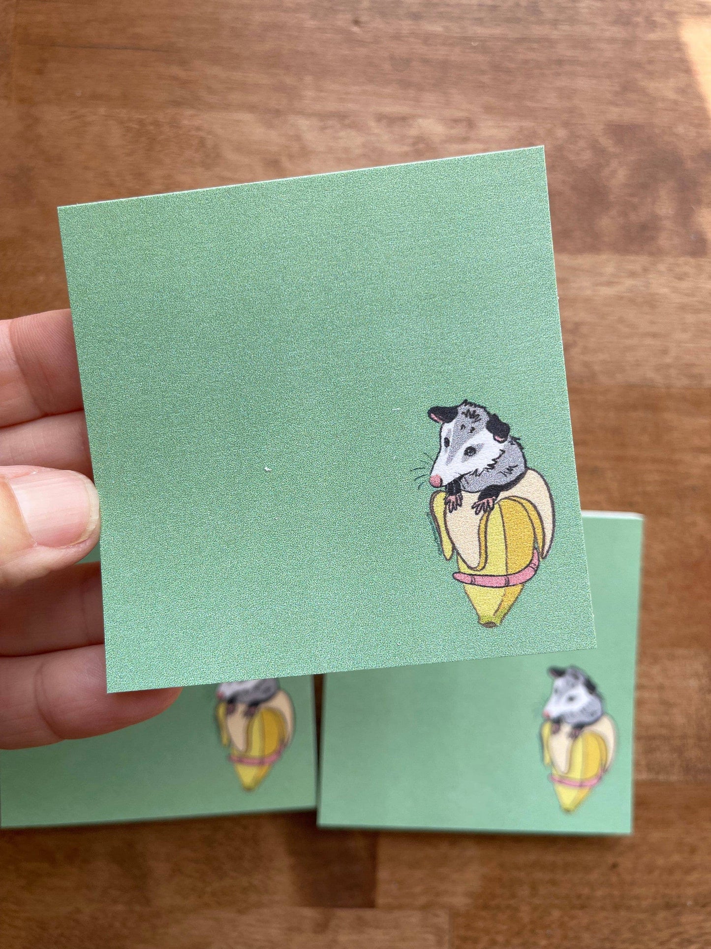 Banana Opossum Notepad Stationery