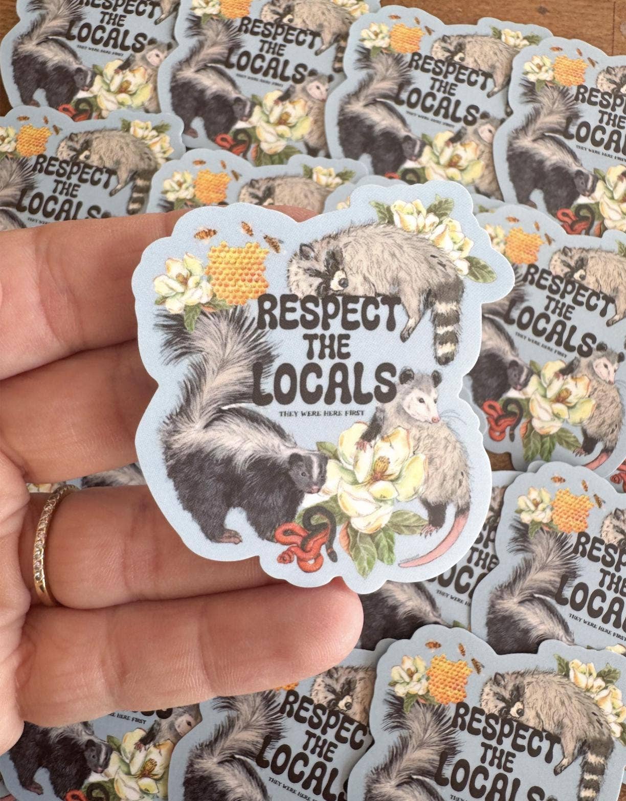 Respect the Locals Wildlife Vinyl Sticker