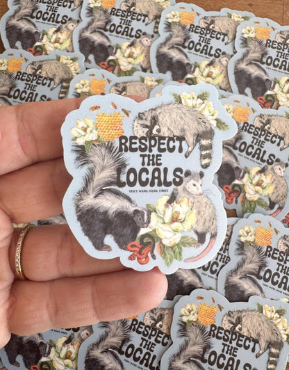 Respect the Locals Wildlife Vinyl Sticker