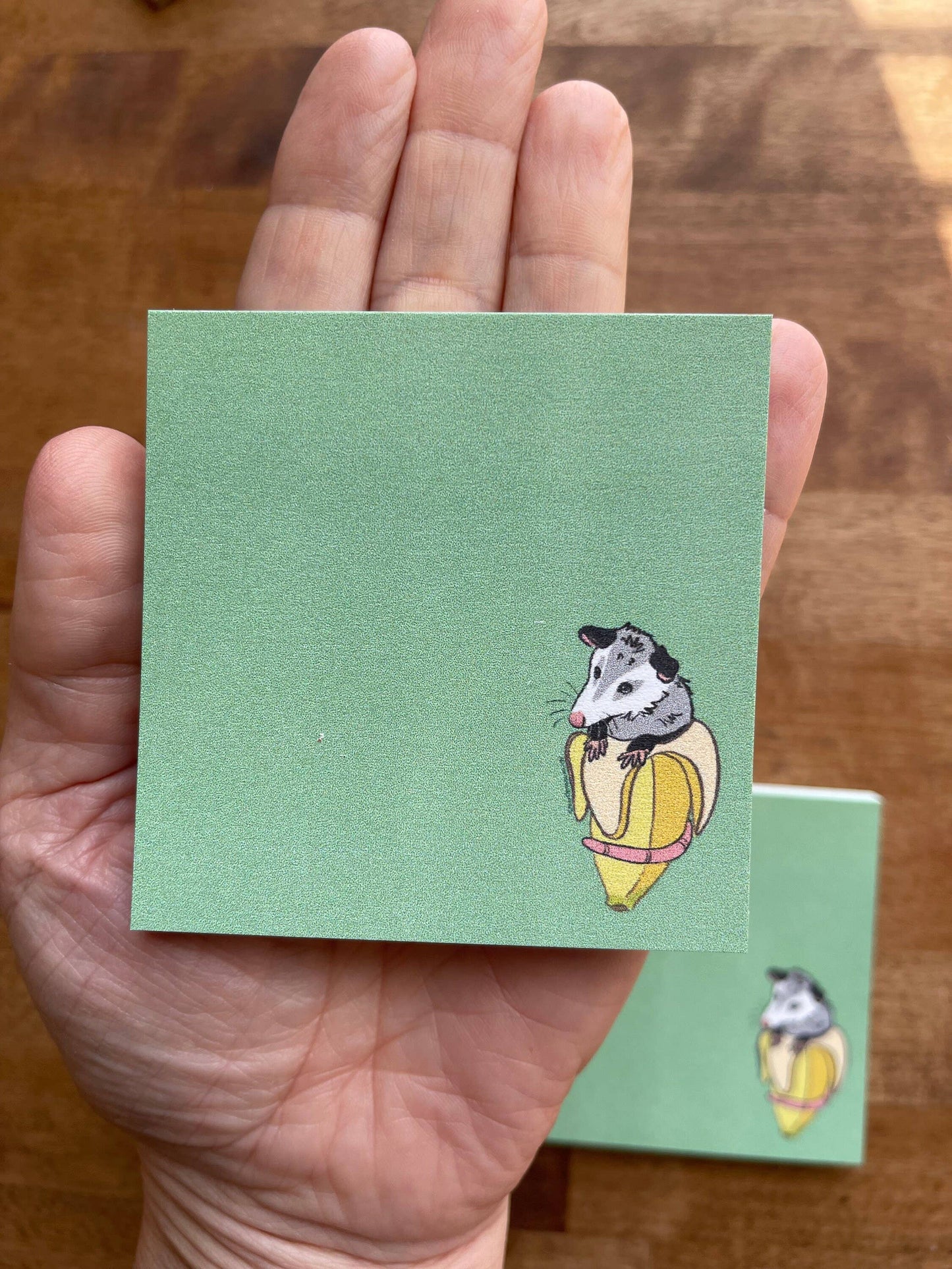 Banana Opossum Notepad Stationery