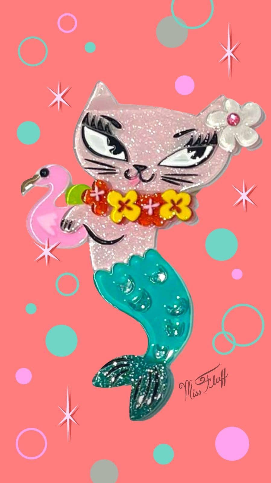 Tiki Merkitty Brooch